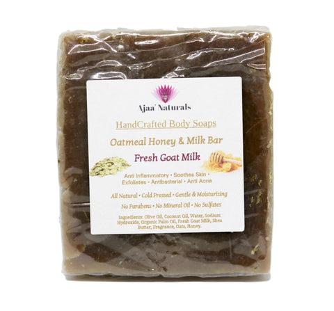Fresh Goats Milk Oatmeal Honey and Milk