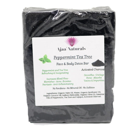 Peppermint Tea Tree  Face and Body Detox Bar