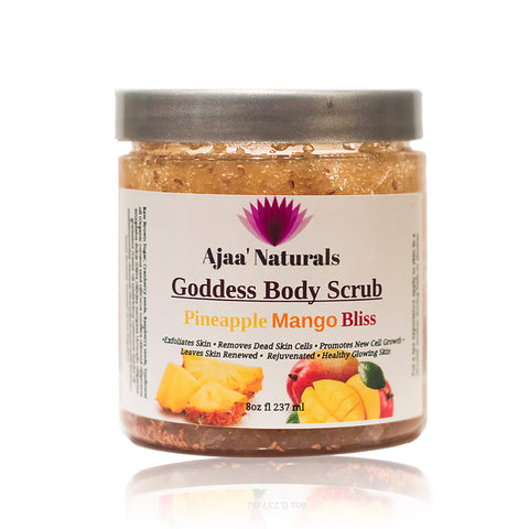 Goddess Body Scrub Pineapple Mango Bliss 8 oz
