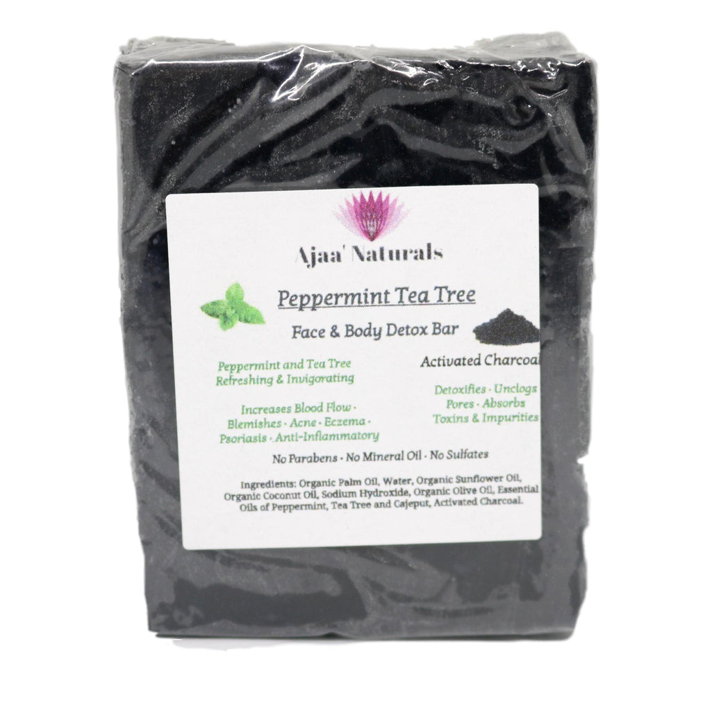 Peppermint Tea Tree Face and Body Detox Bar – Ajaa` Naturals
