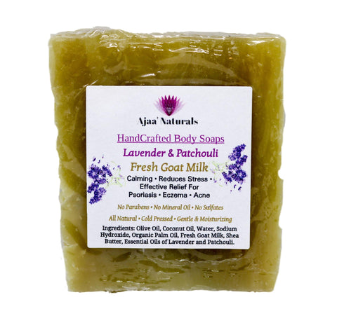 Fresh Goats Milk Lavender and  Patchouli Soap