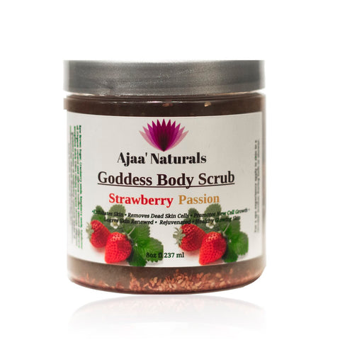 Goddess Body Scrub Strawberry Passion 8 oz